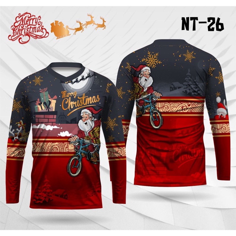 kaos santa kaos natal jersey natal terbaru 2021 custom nama dan logo