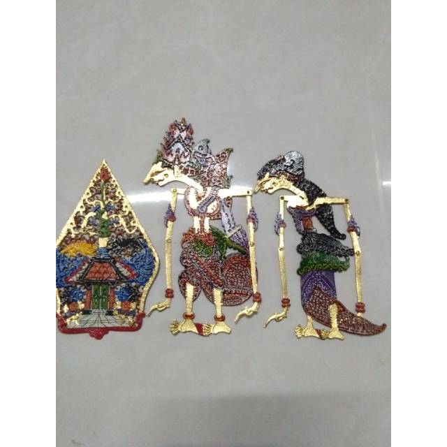 Wayang mahar rama shinta cat bolak balik kulit asli