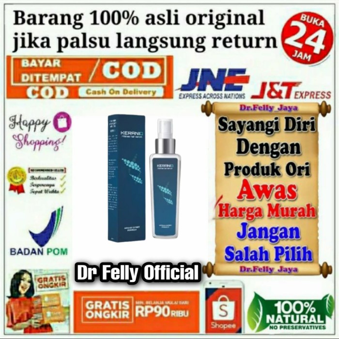 COD OBAT PENUMBUH RAMBUT BOTAK RONTOK KERANIQ ASLI HAIR SERUM KERANIQ BPOM