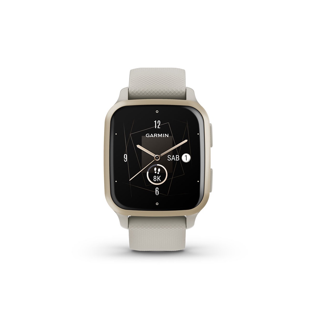 Garmin Venu Sq 2 Music - French Gray/Cream Gold