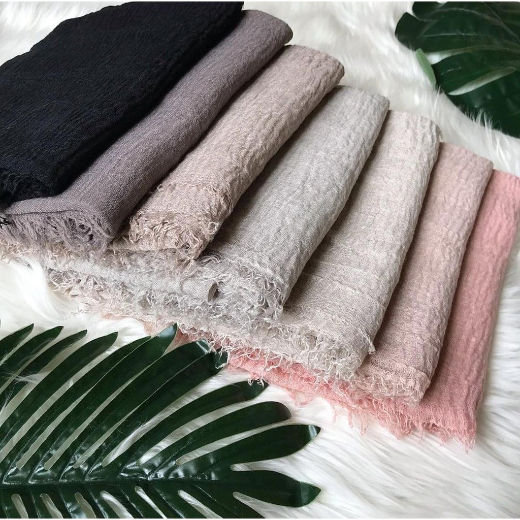Pasmina Crinkle  Pashmina Shawl  Phasmina Kusut  Jilbab Pashmina Crincle  Kerudung Pashmina Cringkle