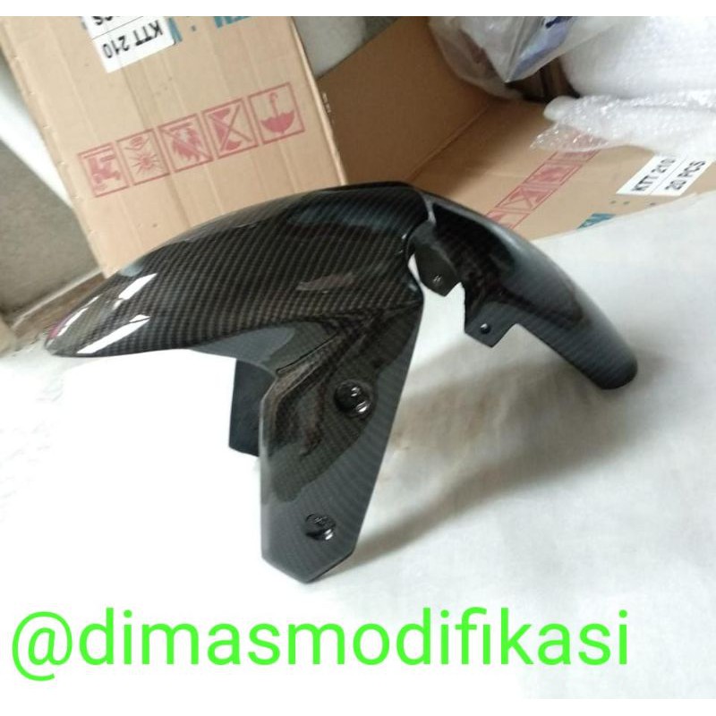 spakbor depan gsx r 150 custom spakbor gsx r150 motif carbon