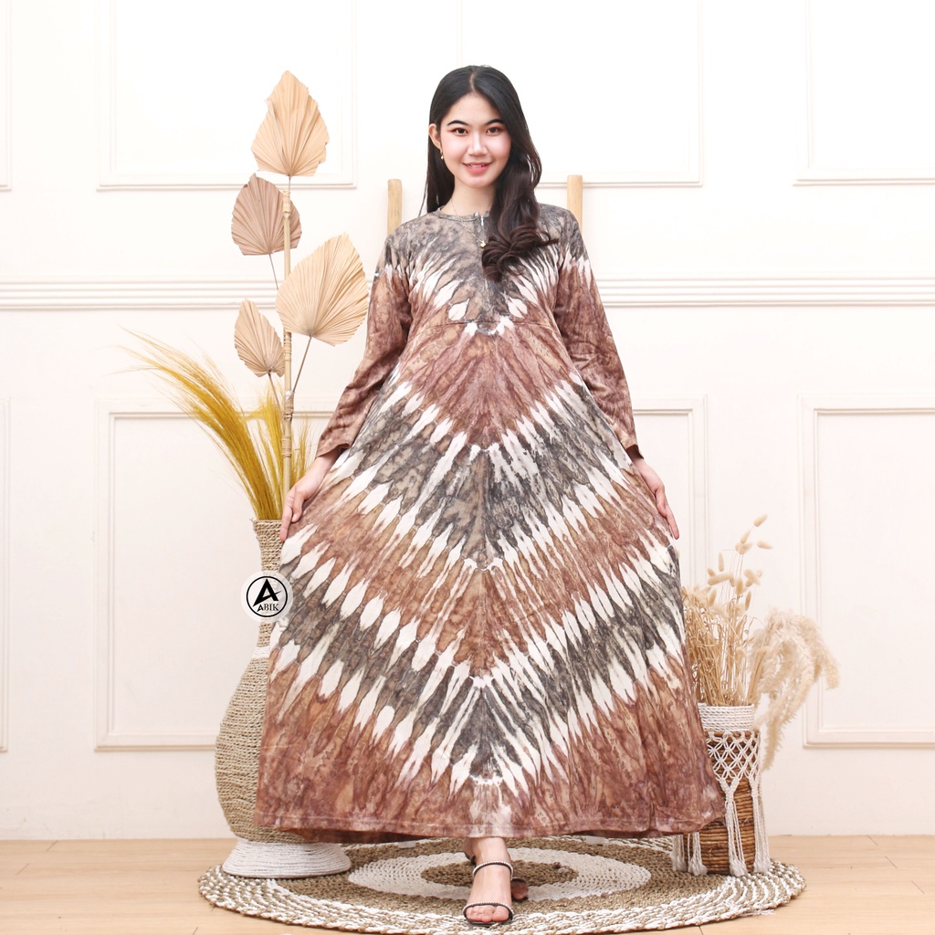 Daster Lengan Panjang Jumbo LD 120 Bahan Kaos Busui Resleting Depan Kekinian Mama Muda Gamis Nyaman Adem Melar Viral Murah