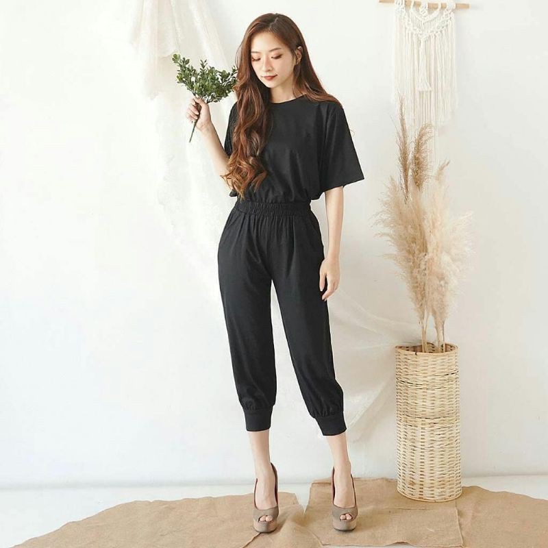 Giovany set (TOP + PANTS) Loungewear set / Homewear set | Shopee Indonesia