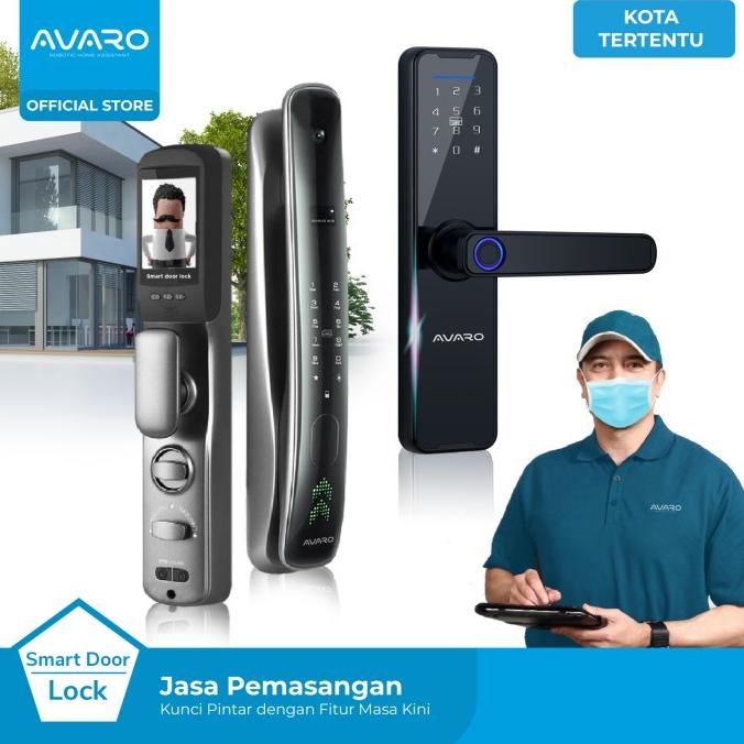 Teknisi Pemasangan Smart Door Lock AVARO