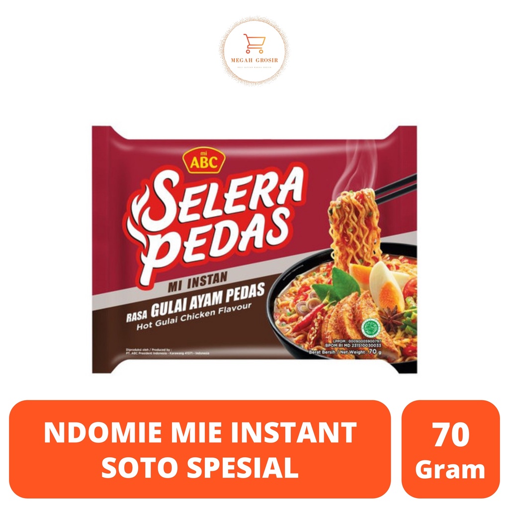 

ABC MIE REBUS SELERA PEDAS GULAI AYAM PEDAS PCK 70G