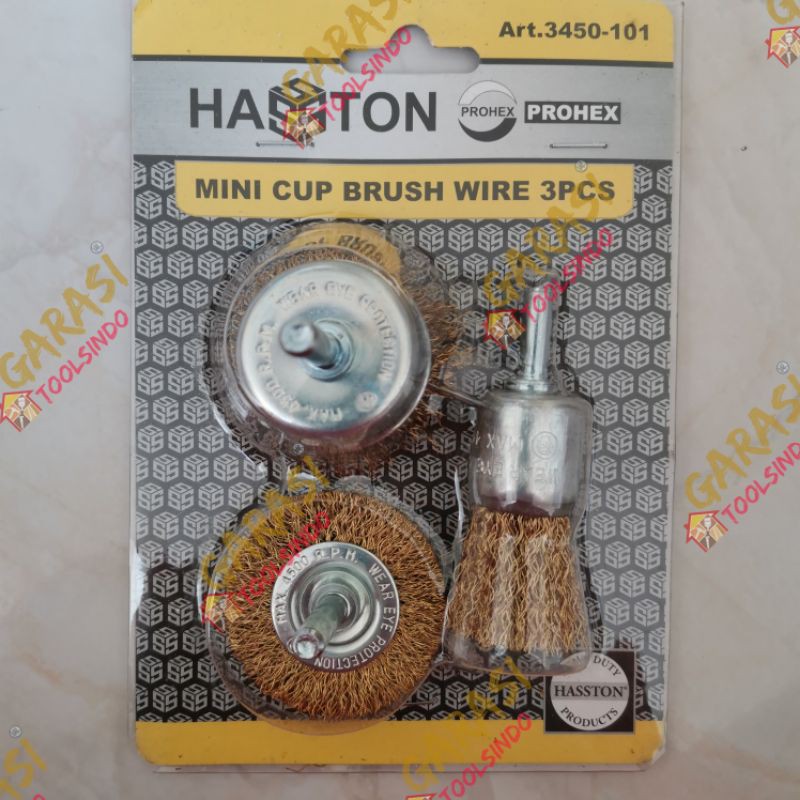 Jual Mini Cup Brush Wire Pcs Hasston Prohex Sikat Kawat Mata Gurinda Kawat Mata Gerinda