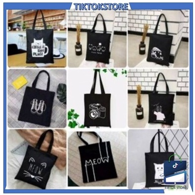 TIKTOK - ToteBag PEREKAT tote bag custom tas tote wanita kpop murah custom motif