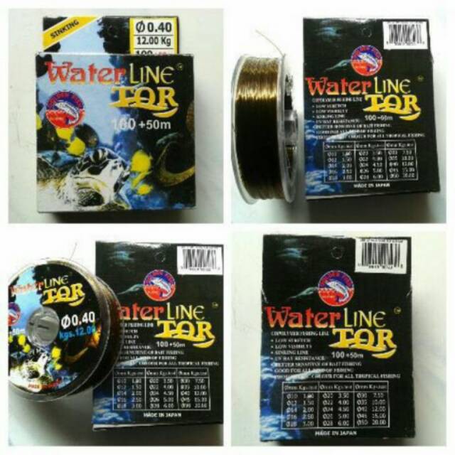 ALAT PANCING  Senar Waterline TOR 0 40 Kekuatan 12 Kg Buat pemancing