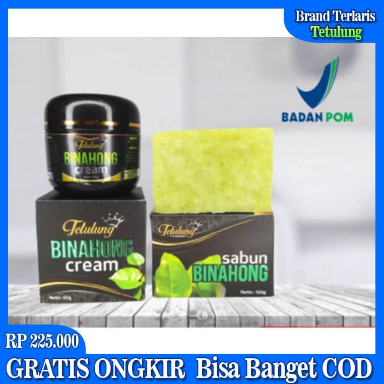 Paket Bundling Tetulung Binahong Cream 60gr Dan Sabun Bpom