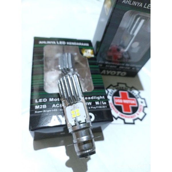 LED depan, lampu led motor ayoto