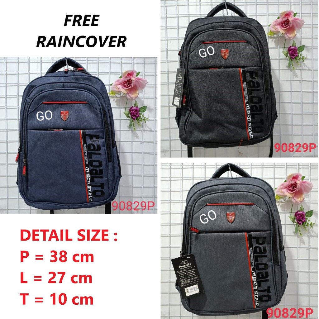 gos PALO ALTO TAS RANSEL Laptop Free RainCover Original