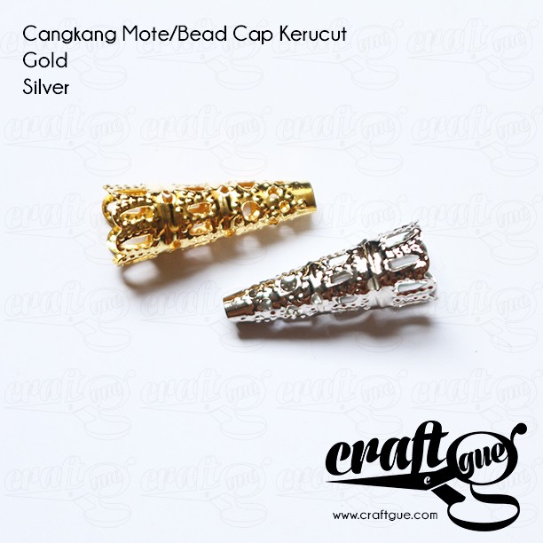 Cangkang Mote/Bead Cap Kerucut (100pcs)