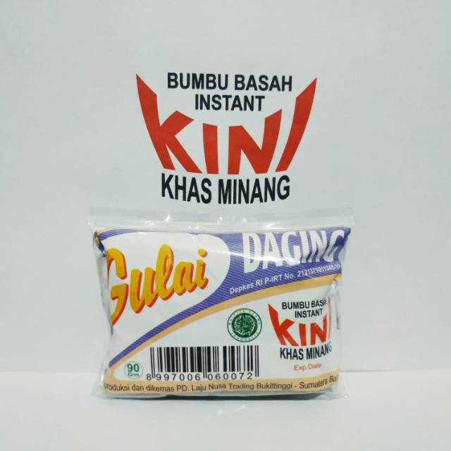 

Bumbu Basah Instant KINI Khas Minang - GULAI DAGING
