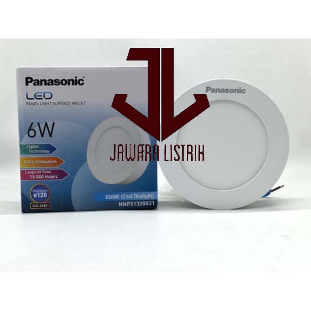 PANASONIC LED PANEL WATT 6 WATT NNP51320031 LAMPU LED PANEL OUTBOW