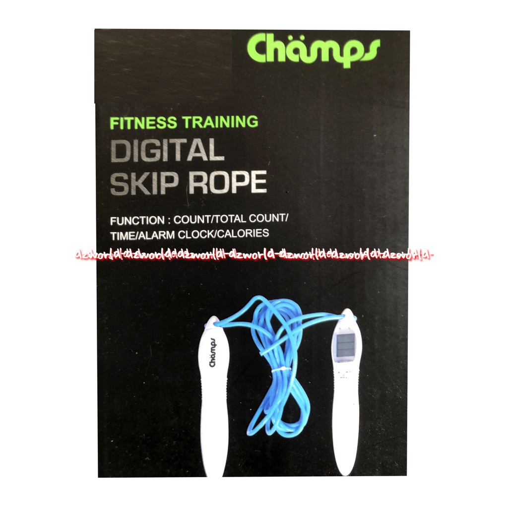 Champs Fitness Training Digital Rope Skipping Tali Skiping Loncat Tali Champ Camp Tali Olah Raga Olahraga