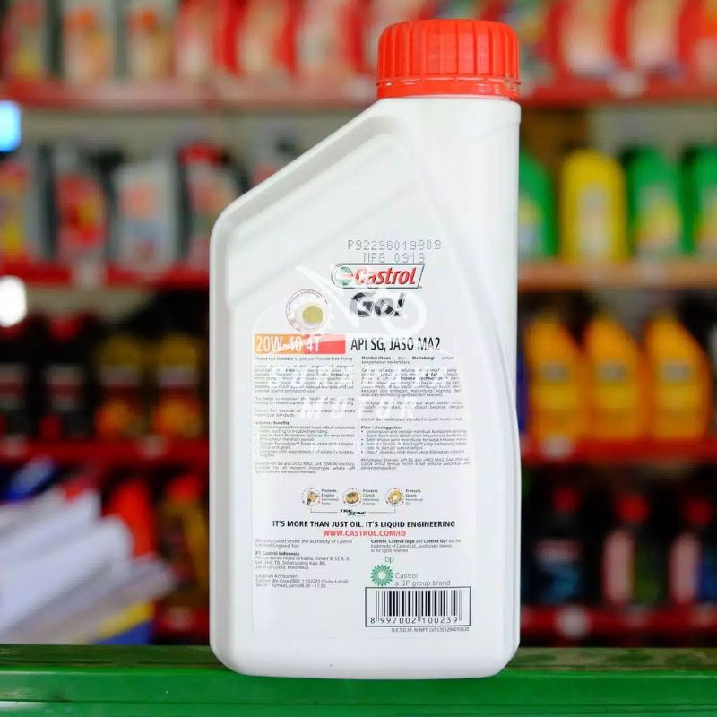 Oli Motor Castrol Go 4T Sae 20W-40 800ml