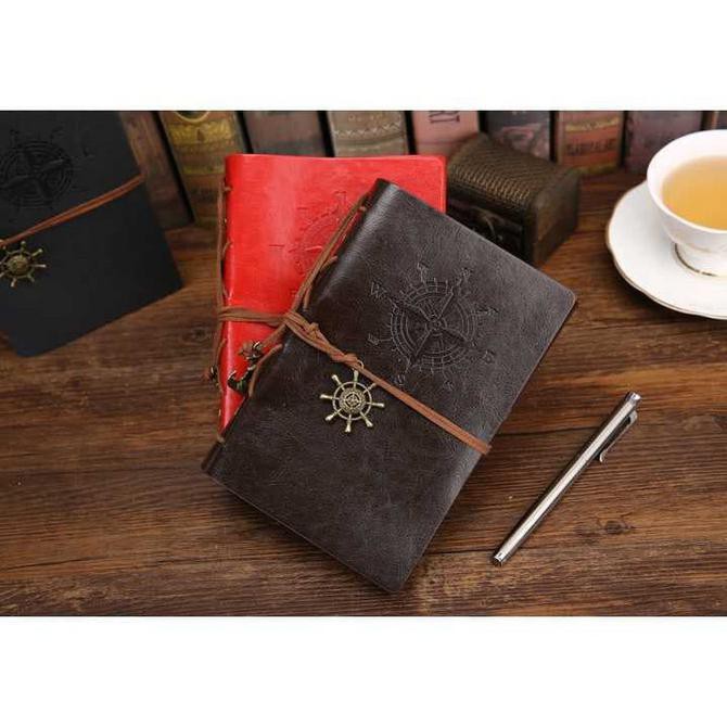 

IHOT SALEl Buku Catatan Binder Kulit Retro Pirate - Coffee - Coffee ICQl