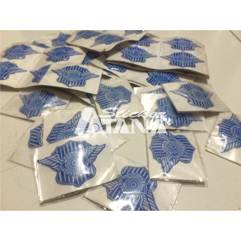 Sticker Cutting Timbul / Emblem Polantas Kecil Glossy Scotlite Stiker