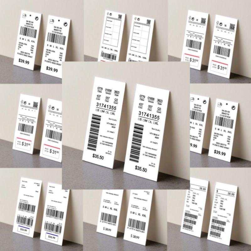 

hangtag label baju 4x9 Random campur hang tag handtag handstag hentek price tag lebel merek baju label baju ready stok