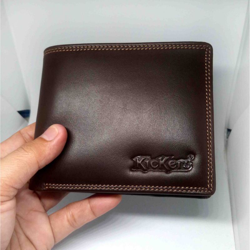 Dompet Kulit asli Pria Branded Import Kickers kualitas Premium