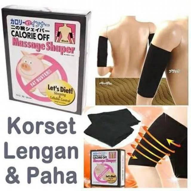 Calorie off massage shaper/korset lengan bisa juga paha