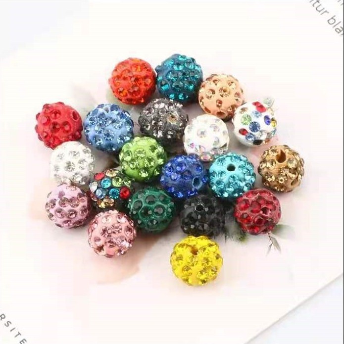 Bola Disco Kristal Polimer Uk. 6, 8, 10, 12, 14mm Harga/100Pcs
