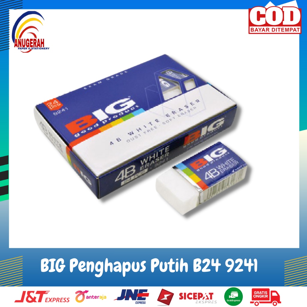 

BIG Penghapus B24 Putih 9241 (PCS)