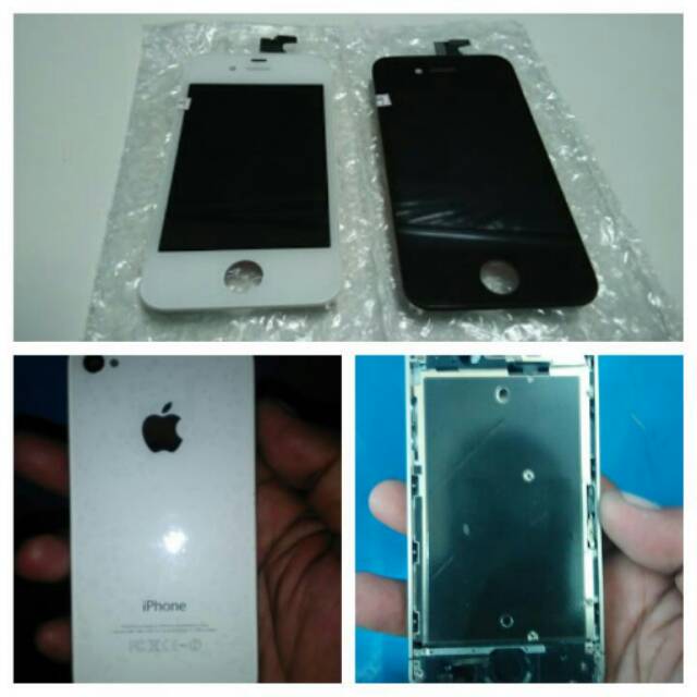 Lcd + touchscreen Iphone 4s + Casing fullset + Bonus home button Bergaransi