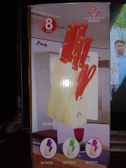 Pisau Set Warna/kitchen Knife Set/pisau Stainless Dapur