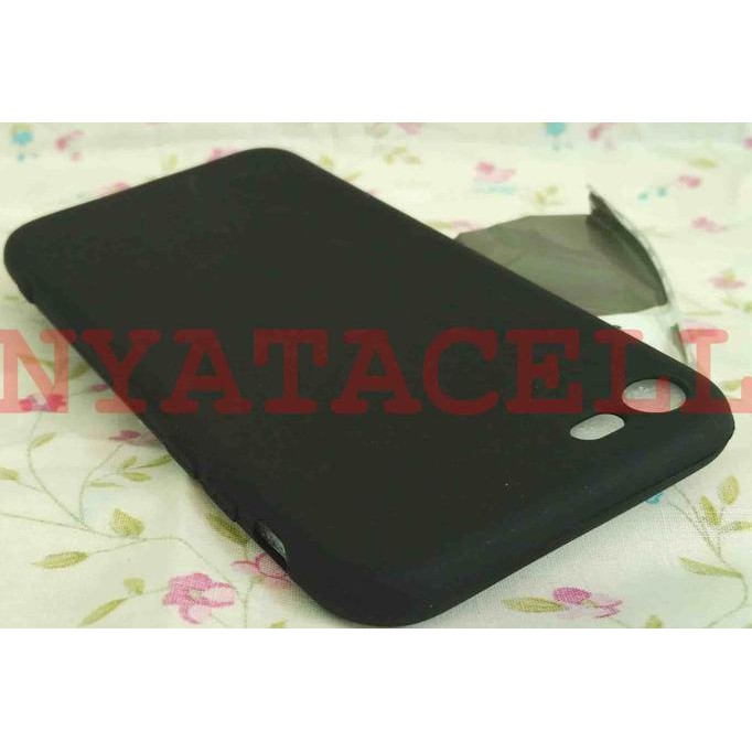 NEW CASE MATTE IPHONE 7 SOFT BLACK ANTI MINYAK SOFTCASE/SOFTSHELL 7G 7S - HITAM MILENIA
