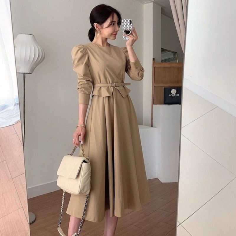 62522 MISSOULA MIDI DRESS / Dress Korea LENGAN PANJANG