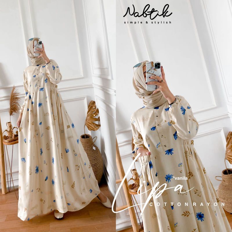 GAMIS MUSLIMAH ORIGINAL LIPA BY NABTIK