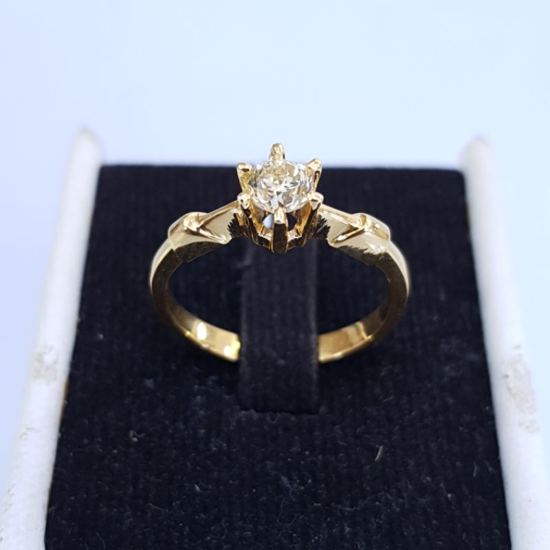 cincin emas berlian banjar asli dan natural (nj76)