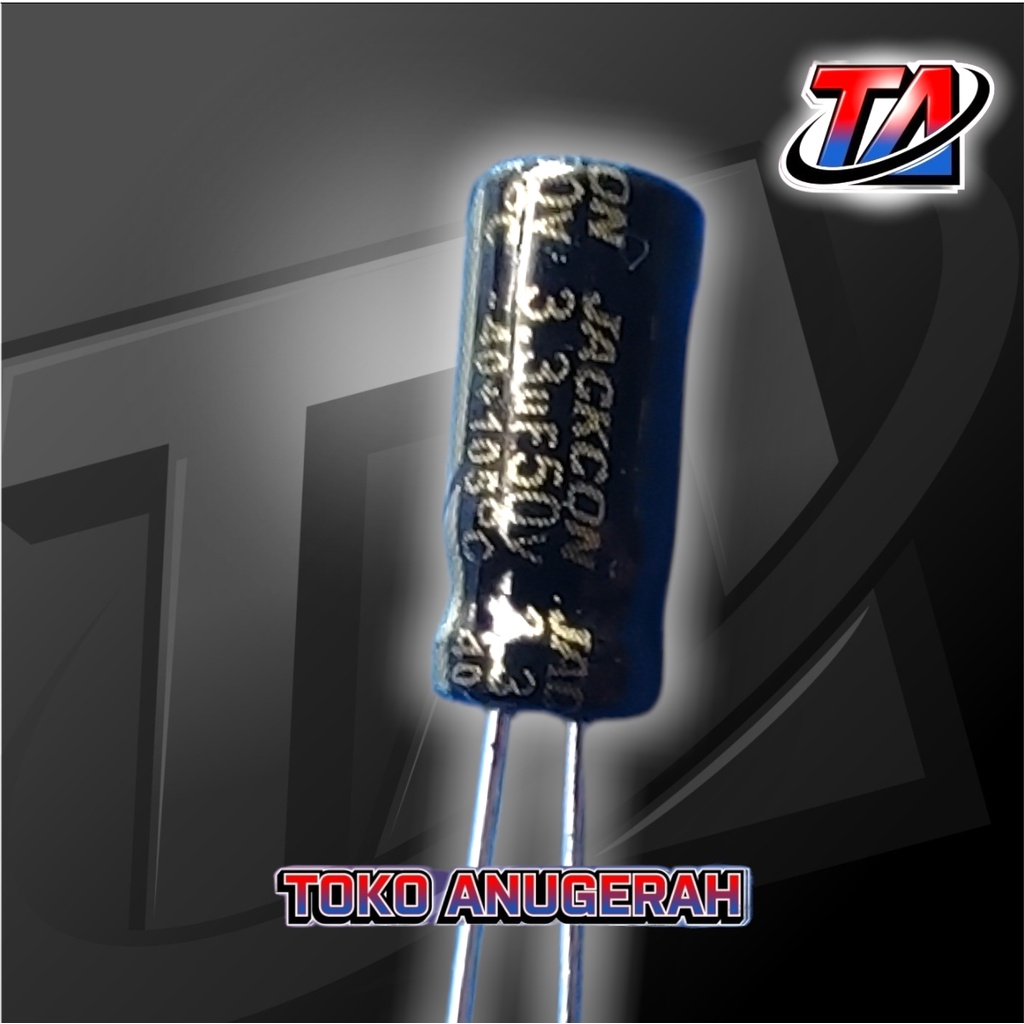Kapasitor Elco 3.3uf 50V / 3.3uf50V