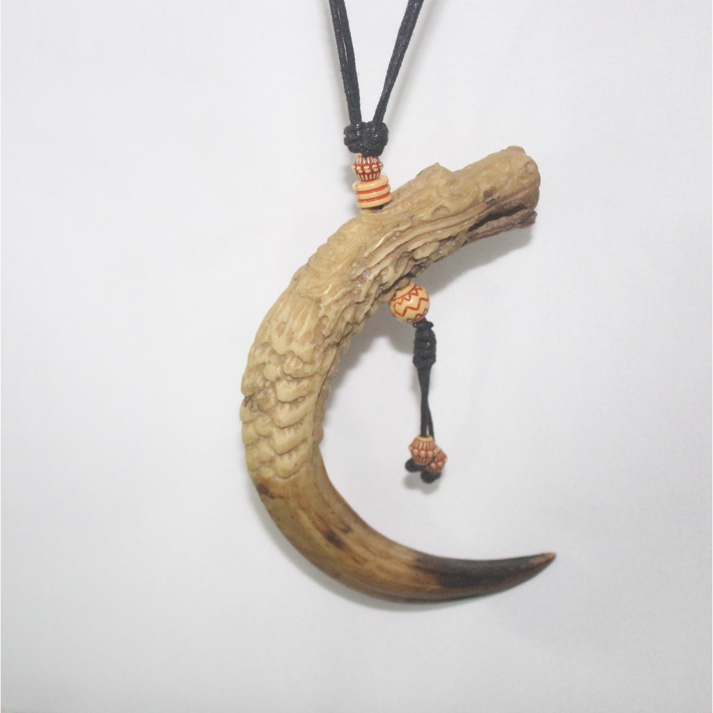 Kalung Etnik Kepala Naga Kalung Resin Bentuk Naga Kalung Unik