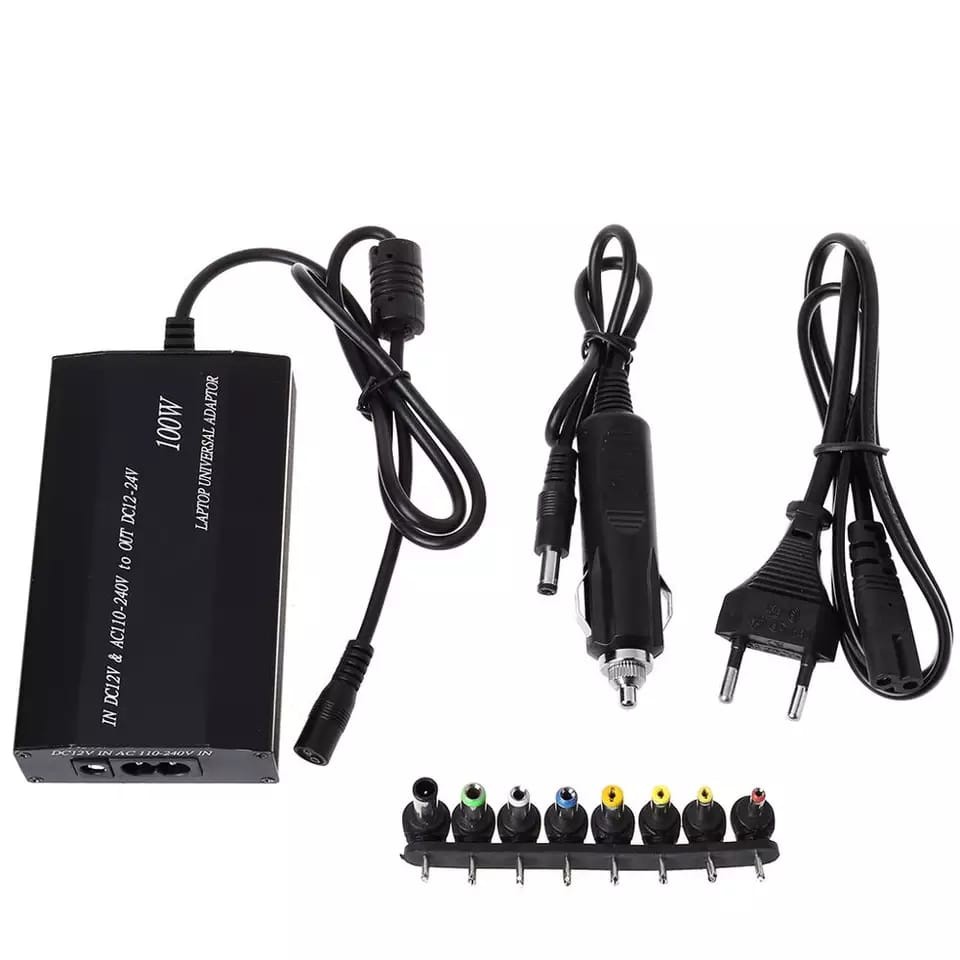 Adaptor Universal 12V-24V 100W –Compatible for Laptop Toshiba Samsung SONY HP Fujitsu Fujitsu