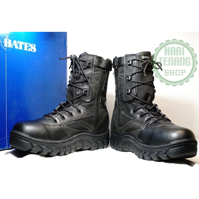 ( BATES) Sepatu tactical Boots army/sepatu PdL TNI POLRI 9inc import/Sepatu PdL pria wanita import warna hitam anti selip dan waterproof