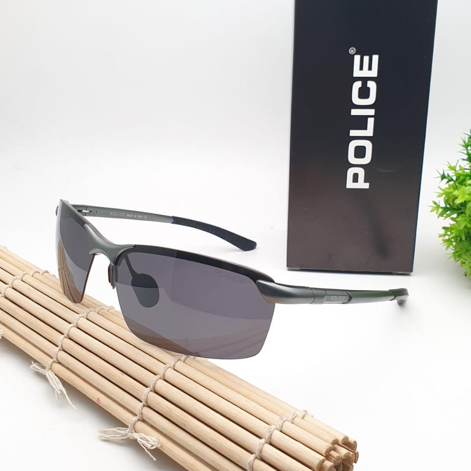 Sunglass Kacamata Sepeda Pria - Kacamata Hitam Pria Police A1805 Lensa Anti UV