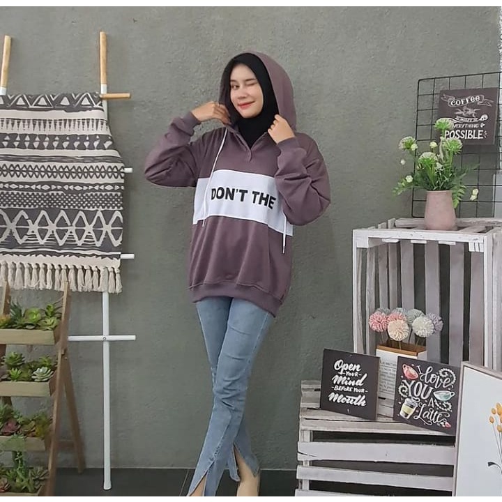 Sweater Wanita Grosir Berkualitas -Don't the hodie