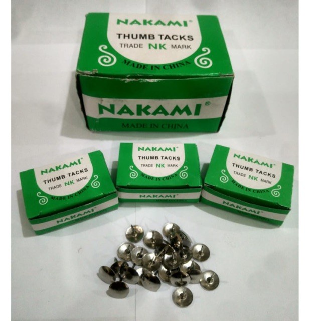 Pines Paku Payung 1 Box Thumb Tacks Thumbtacks Besi Steel Kuat Pack Pak Kotak Alat Peralatan Perlengkapan Tools Rumah Tangga Perkakas DIY Stationery Sekolah School Kantor Office Mading Tempel Tusuk Penusuk Board Papan Gabus Grosir Prakarya Malang