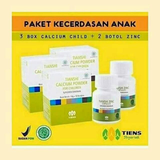 Paket kecerdasan anak tiens syariah