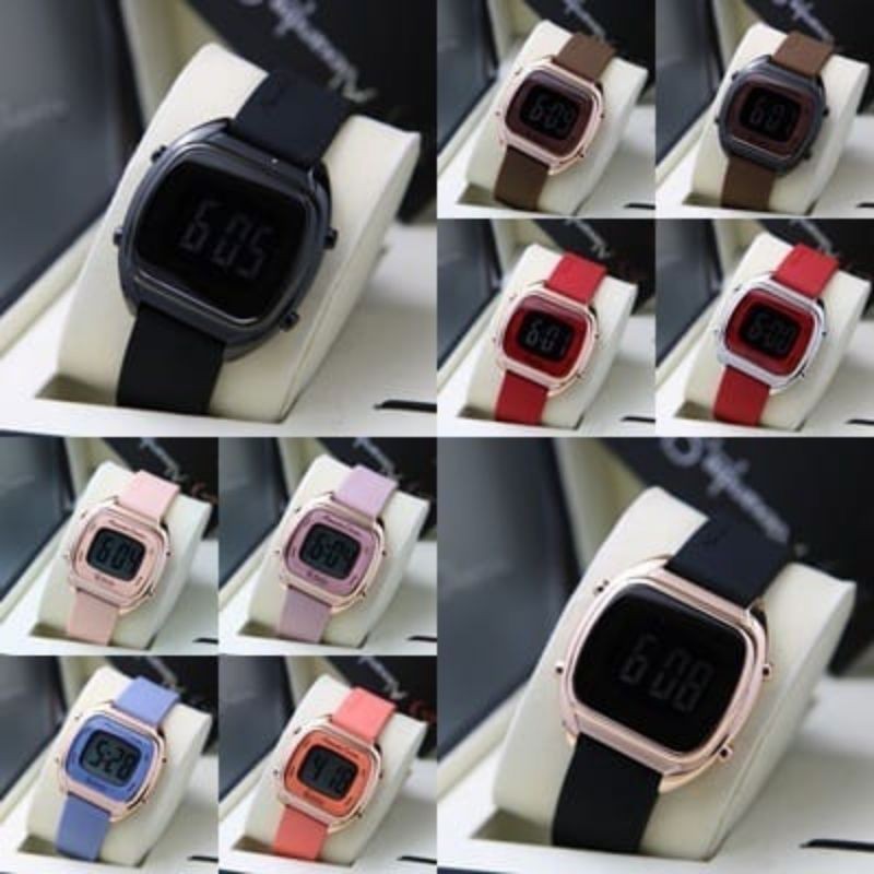 JAM TANGAN WANITA ALEXANDRE CHRISTIE AC9335 AC 9335 RUBBER BAND ORIGINAL