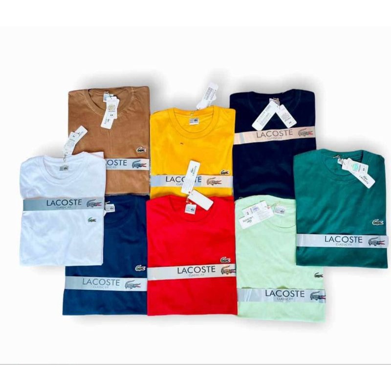 kaos oblong lacoste import terbaru