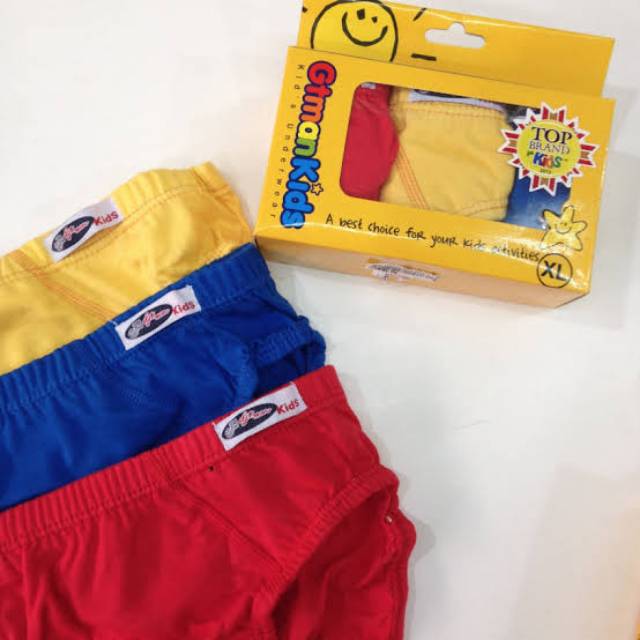 Celana Dalam Anak Laki Laki GT Kids isi 3pc S M L XL