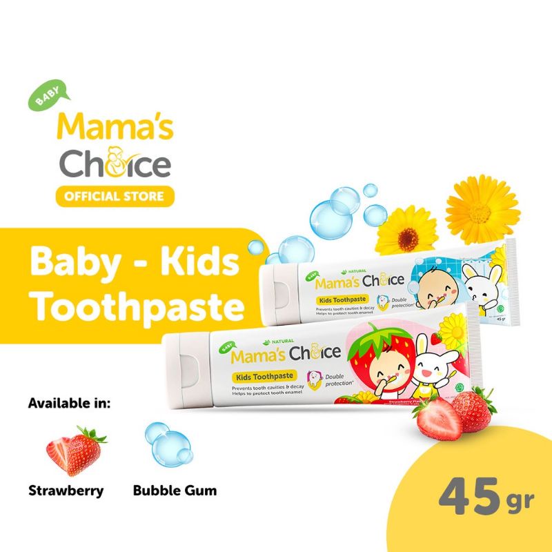 Mama's Choice Baby &amp; Kids Toothpaste | Pasta Gigi Odol Bayi dan Anak