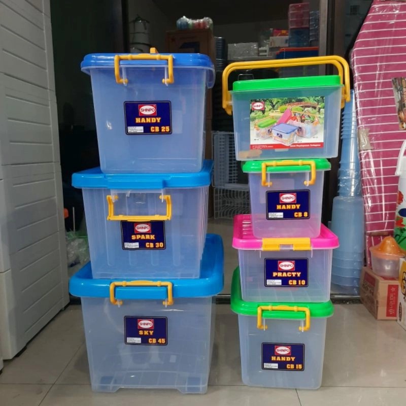 Container Box Shinpo Kontener Kotak Kontainer CB 8 10 15 25 30 45 70 82 95 130 150 L Liter