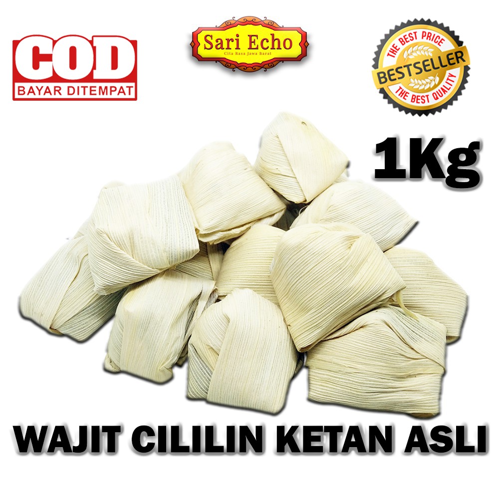 

Wajit Cililin Oleh Oleh Bandung Sari Echo 1kg | Wajik Ketan dan Kelapa Asli Rasa Wajid Legit