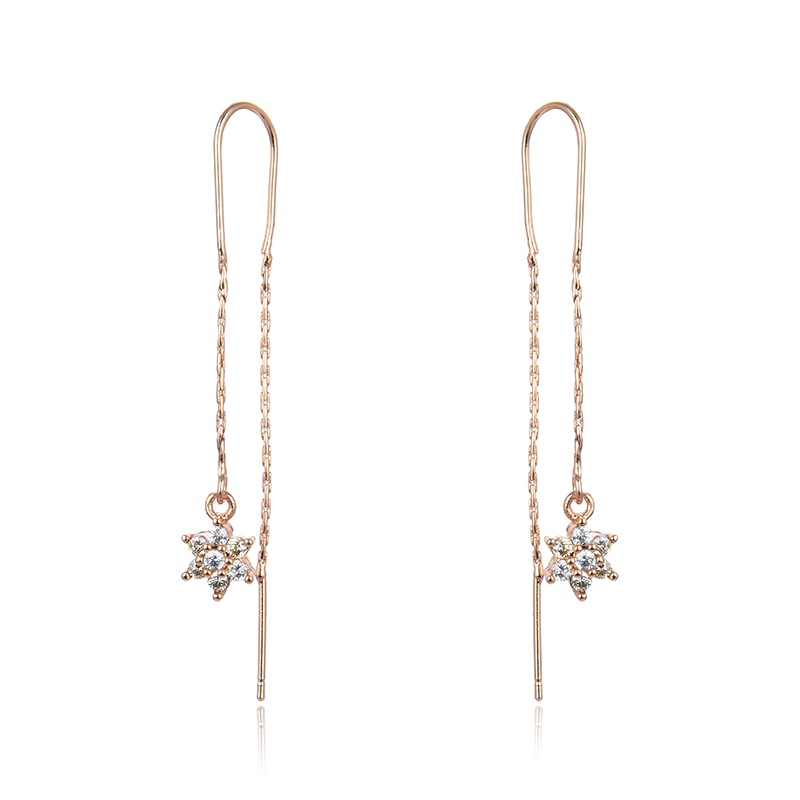 Anting Titanium Wanita Emas Muda Anti Karat Dewasa Tusuk Korea Asli Panjang Dan Luntur Korea Style Selamanya Dewasa 32