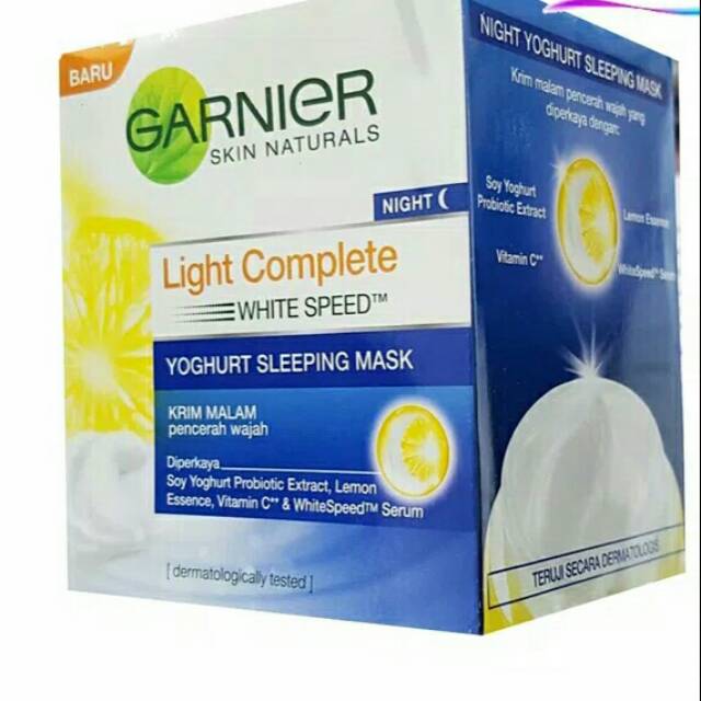 Garnier light complete night cream